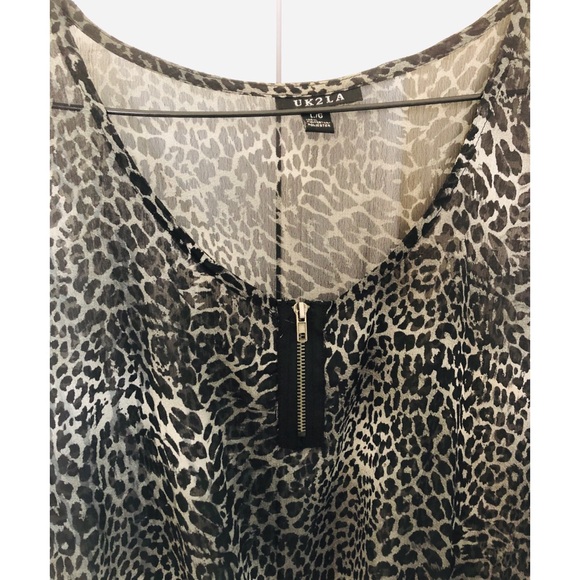 LEOPARD PRINT BLOUSE - Picture 4 of 4
